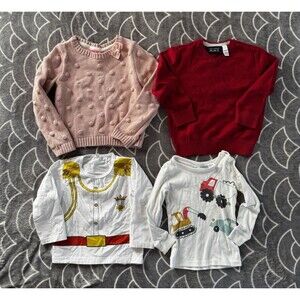 Zara + Children's Place + Issac Mizrahi NY Baby Long Sleeve Tops Bundle Sz 18-3T